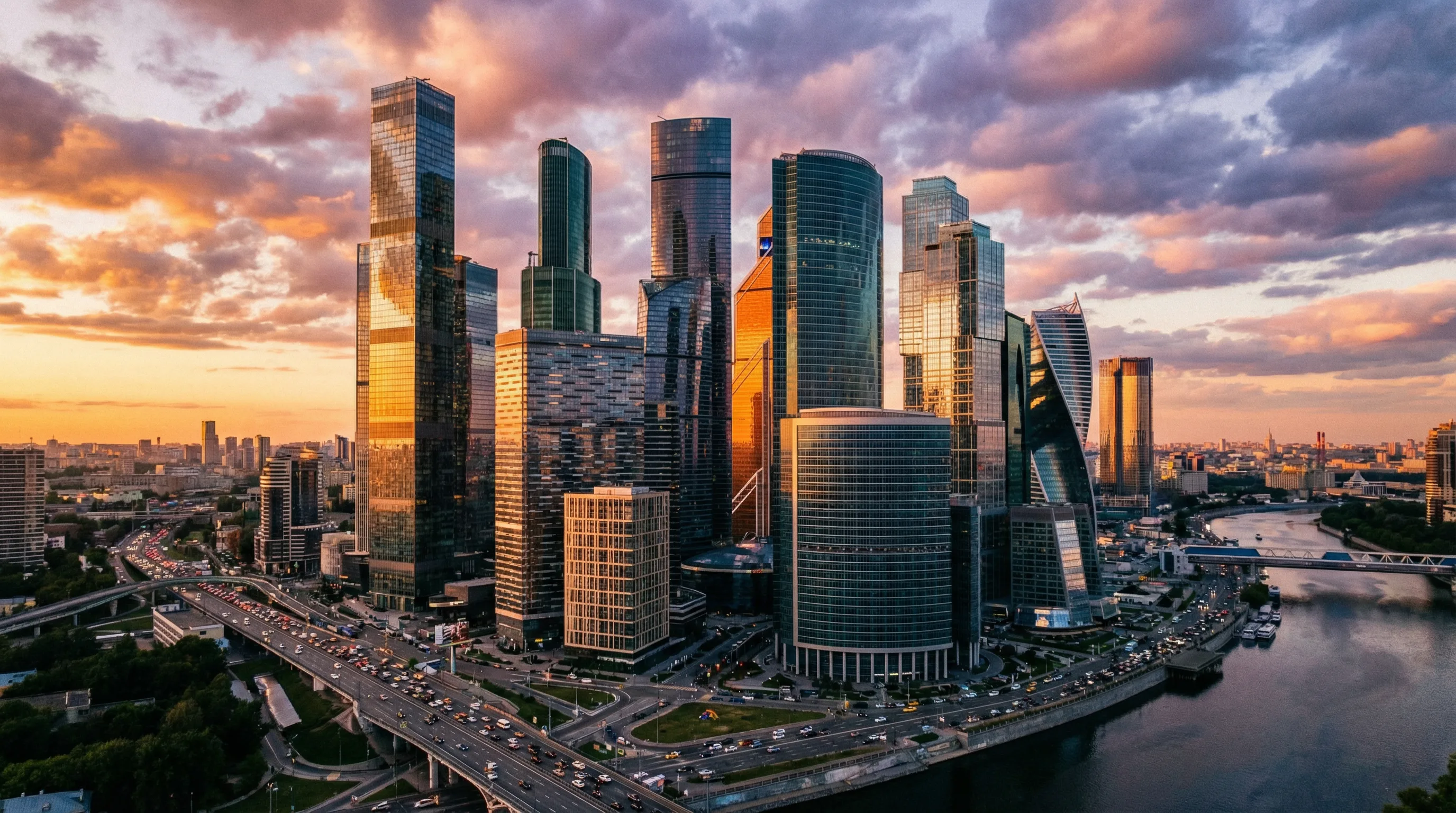 精神小妹精选视频 - 都市黄昏航拍全景